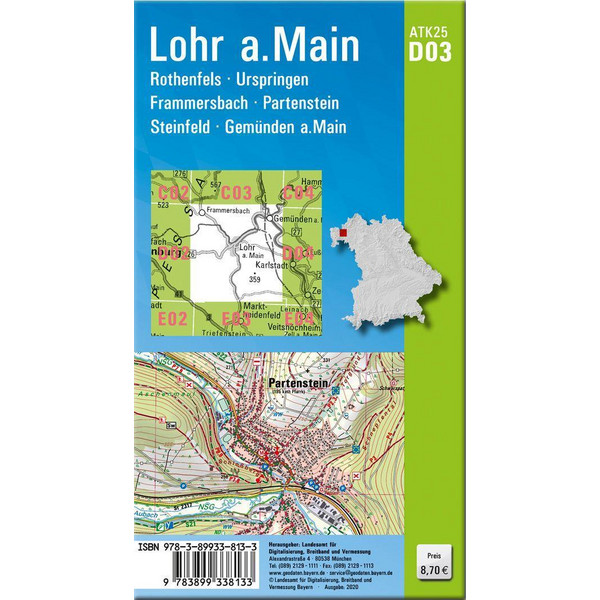 LOHR AM MAIN 1 : 25 000 - Wanderkarte