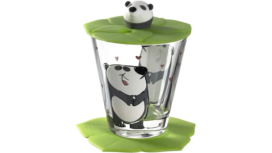 LEONARDO Kindertrinkset Bambini Panda 3-teilig