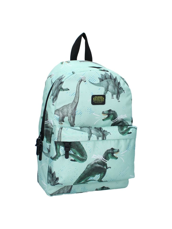 COFI 1453 Skooter Dino Kinderrucksack – Verstärkt &gepolsterten Gurten in Blau günstig kaufen 38 cm
