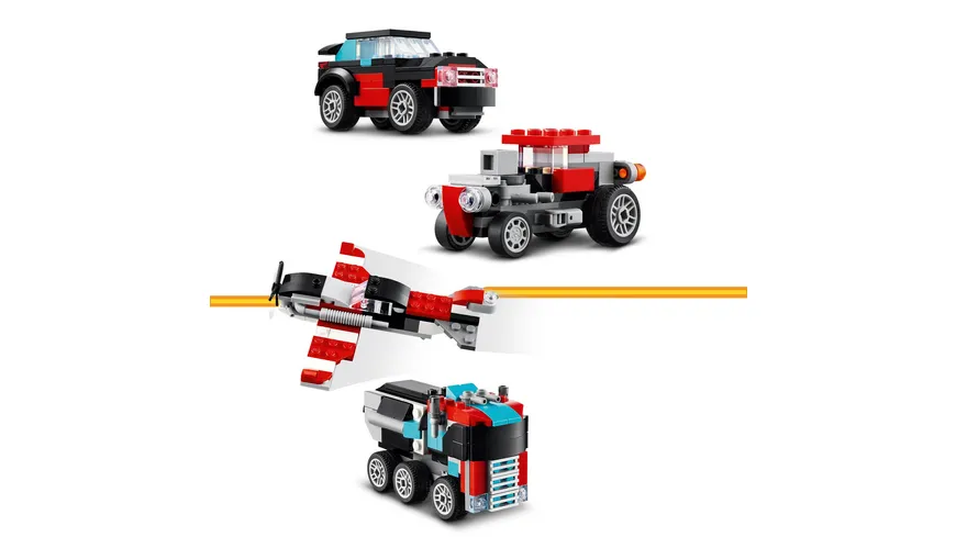 LEGO Creator 3in1 31146 Tieflader mit Hubschrauber