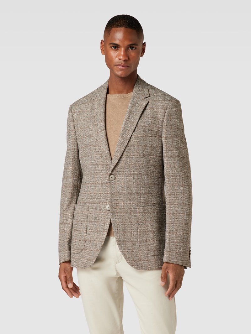2-Knopf-Sakko in melierter Optik in beige
