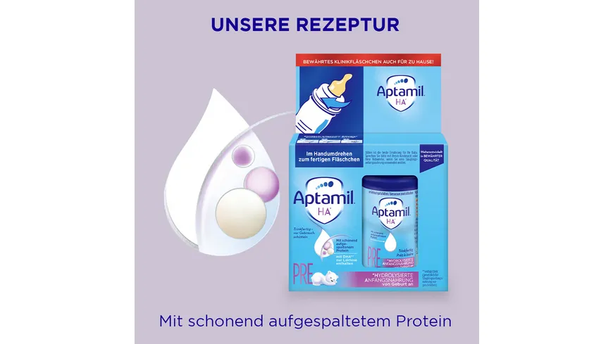 Aptamil HA Pre Hydrolysierte Anfangsnahrung trinkfertig 180 ml