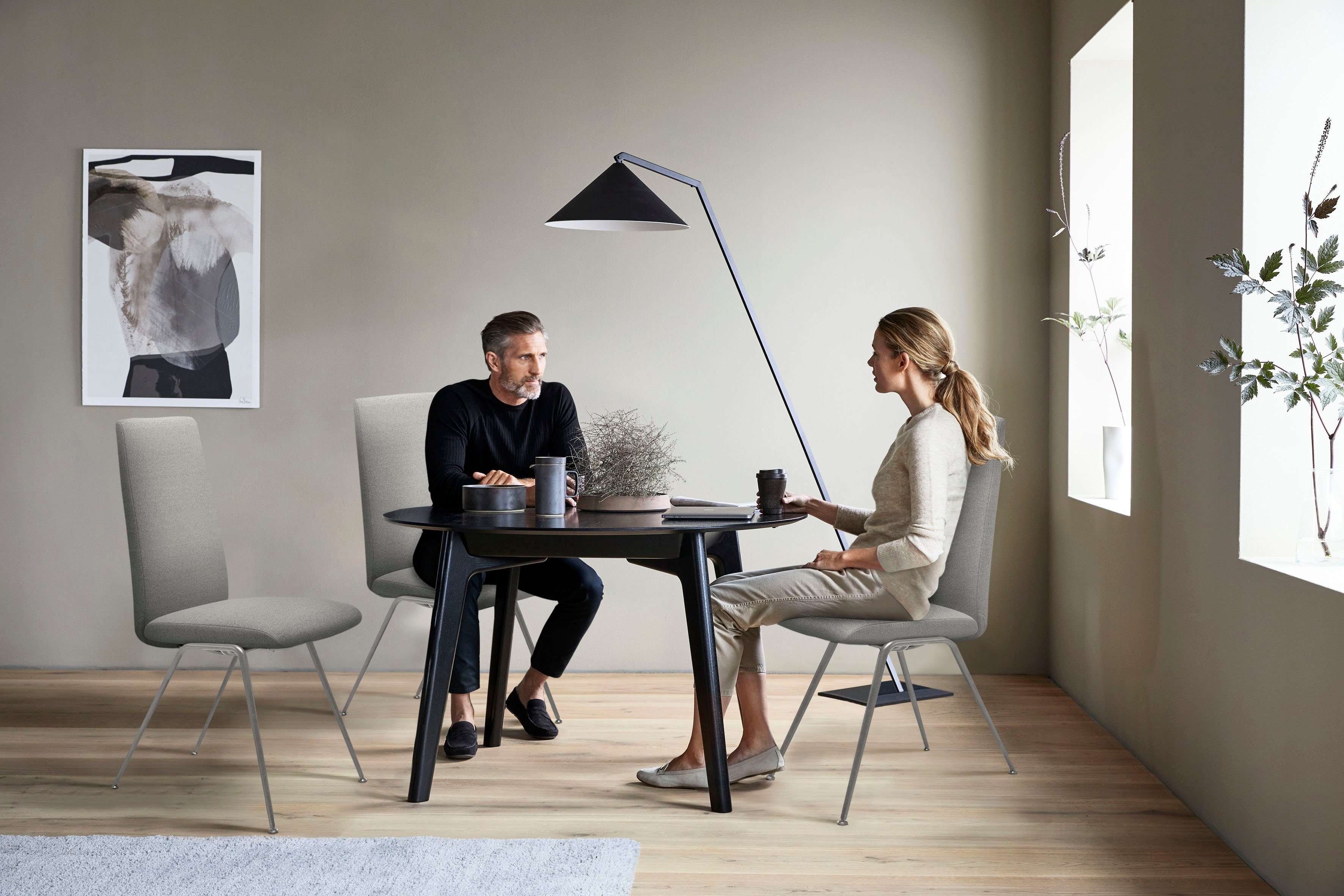 Stressless® Polsterstuhl Laurel, High Back, Größe L, mit Beinen aus Stahl in Chrom glänzend