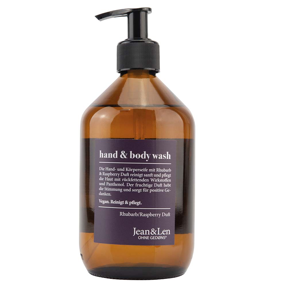 Jean & Len Hand & Bodywash Rhubarb 500 ml