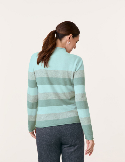 Wollpullover mit Blockstreifen