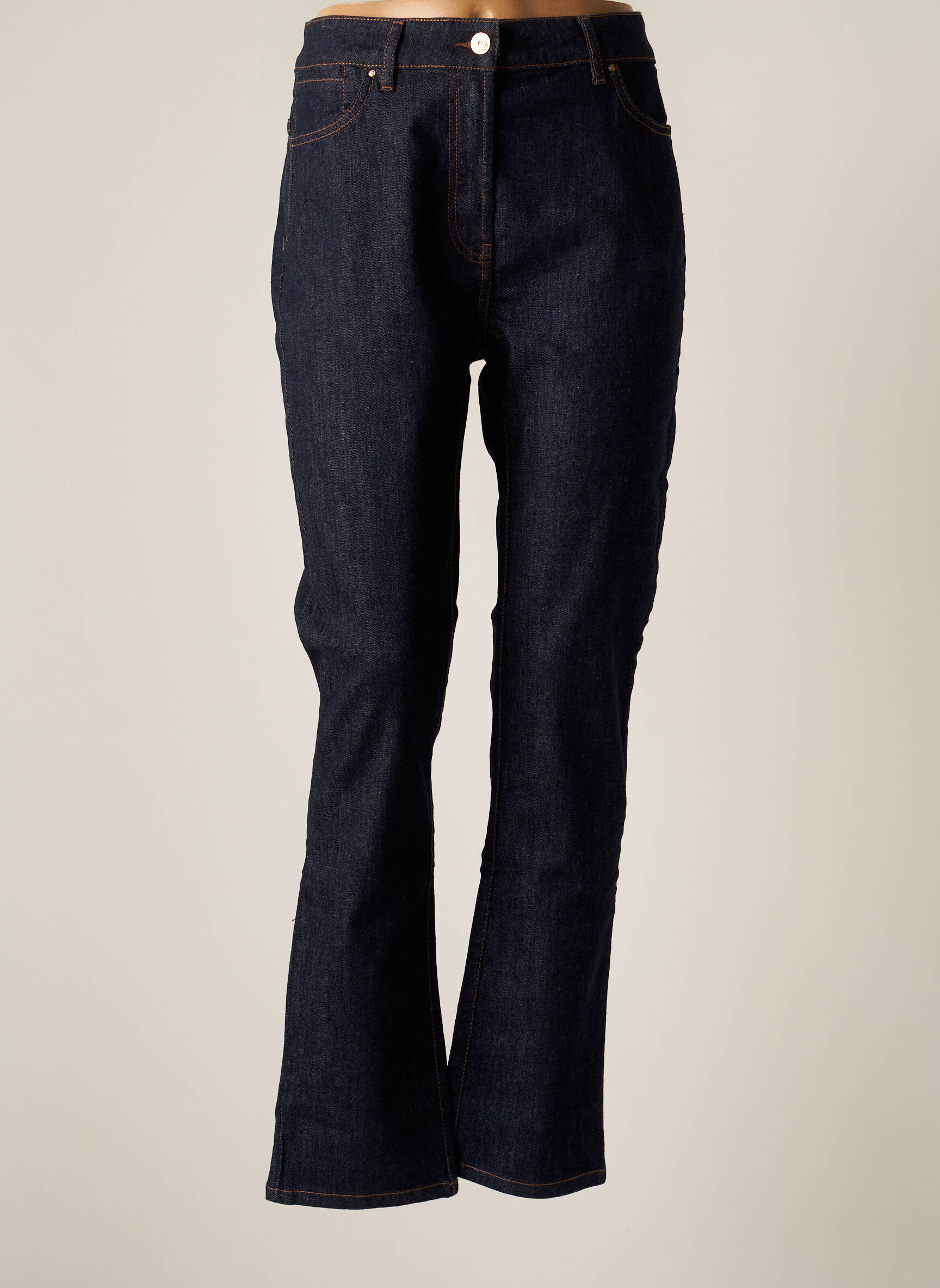 Devernois Jeans Coupe Slim Femme couleur bleu