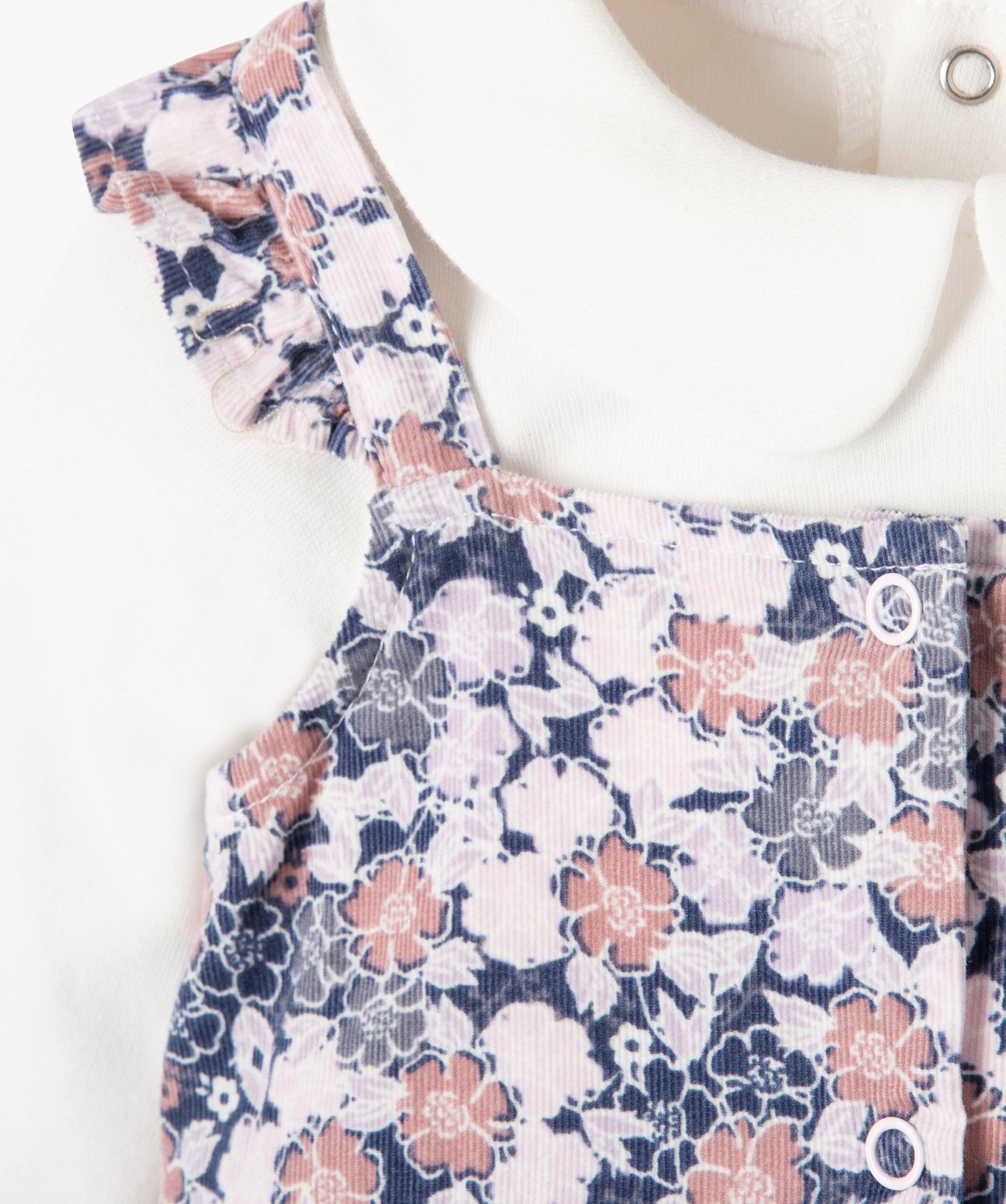 Ensemble 2 pièces salopette et body bébé fille - LuluCast... rose | GEMO