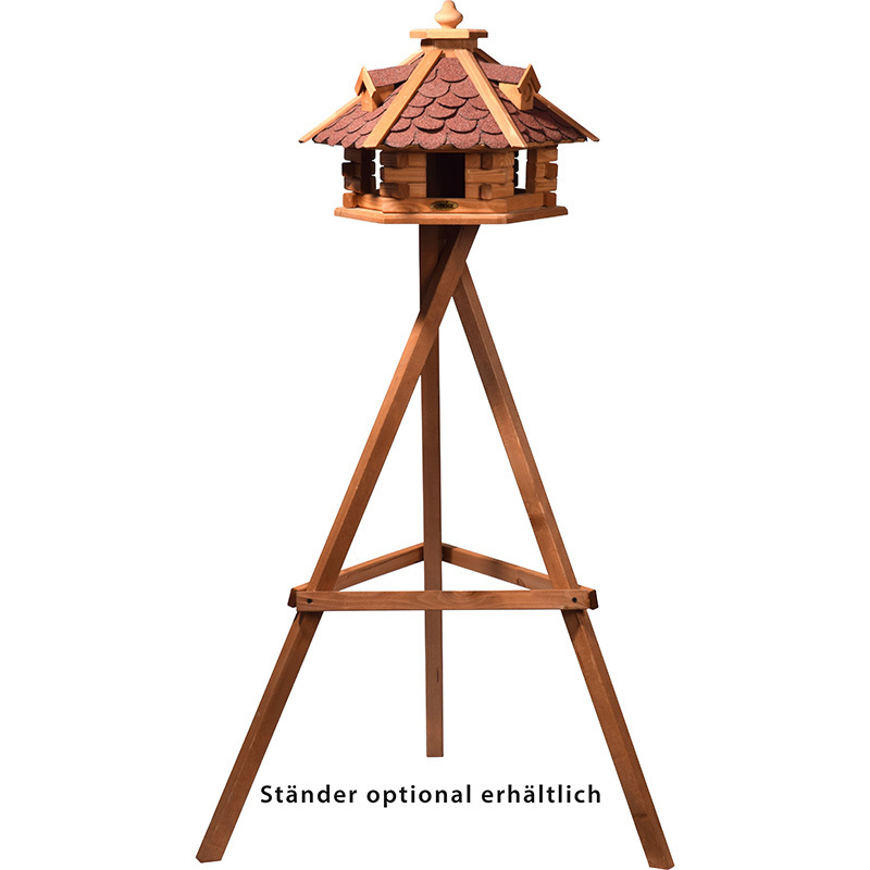 Dobar Vogelhäuser & Nistkästen Dobar Brauner Vogelhausständer Rustikal Kiefer