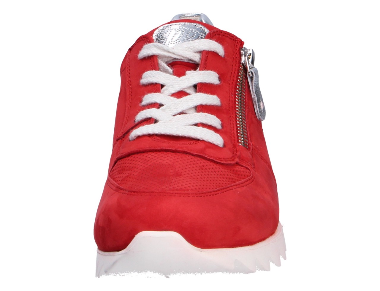 PAUL GREEN Sneaker rot red silver R.Nubuk