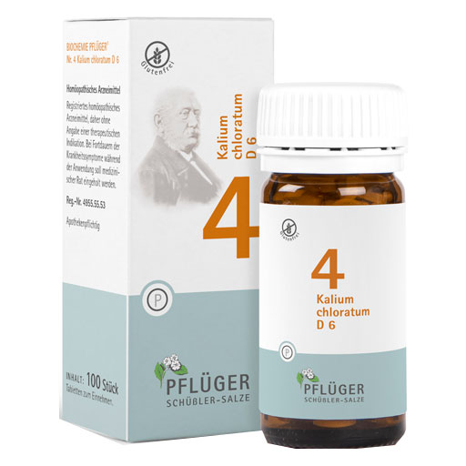 BIOCHEMIE Pflüger 4 Kalium chloratum D 6 Tabletten  100 St  Tabletten