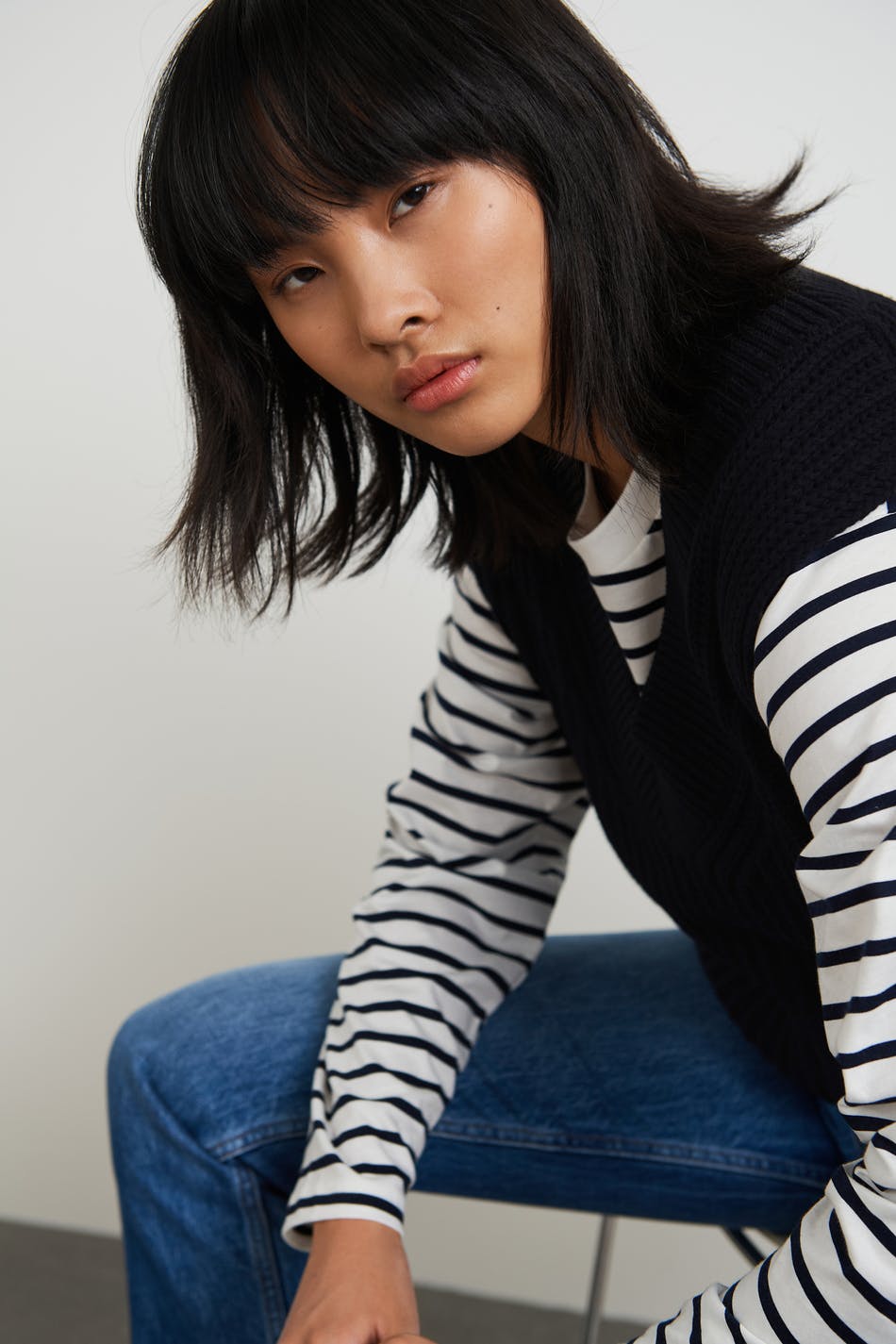 Harper knitted vest