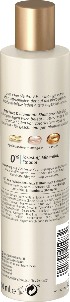 Shampoo Anti-Frizz & Illuminate, 250 ml