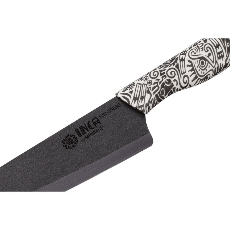 Samura Inca mit schwarzer Keramikklinge, Kochmesser 18,7 cm.