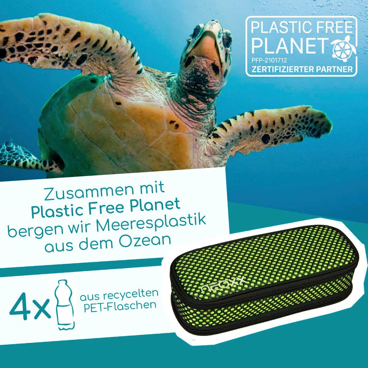 neoxx Schreibgeräteetui Catch, All about Neon, aus recycelten PET-Flaschen