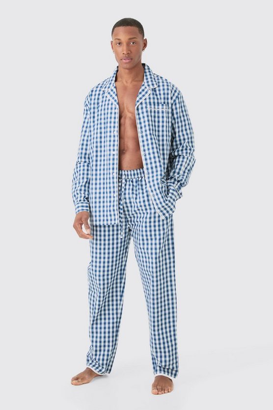 Kariertes Oversize Lounge-Hemd & Hose