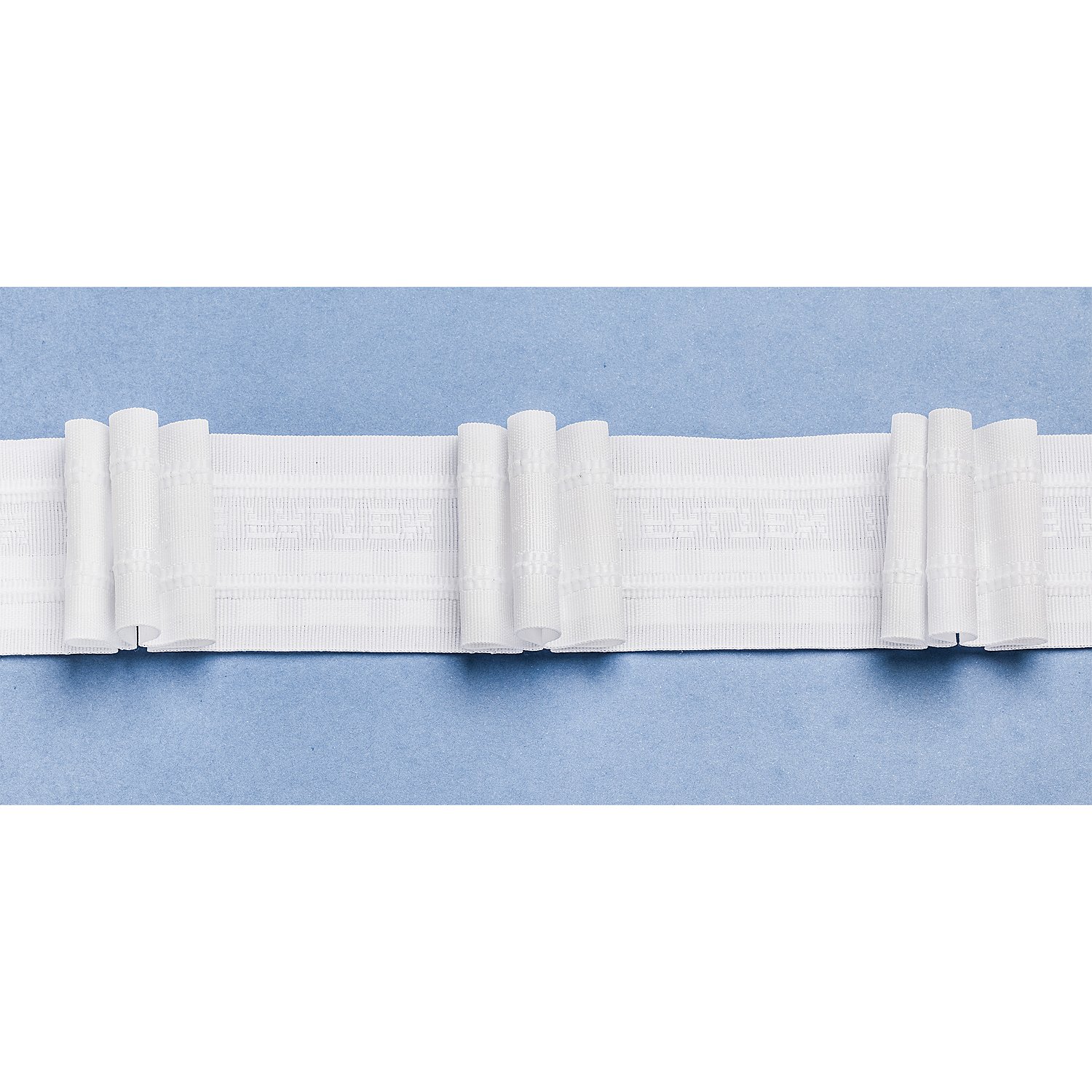 buttinette 3er-Faltenband, Breite: 5,0 cm, Länge: 10 m, Stoffverbrauch: 2,5:1