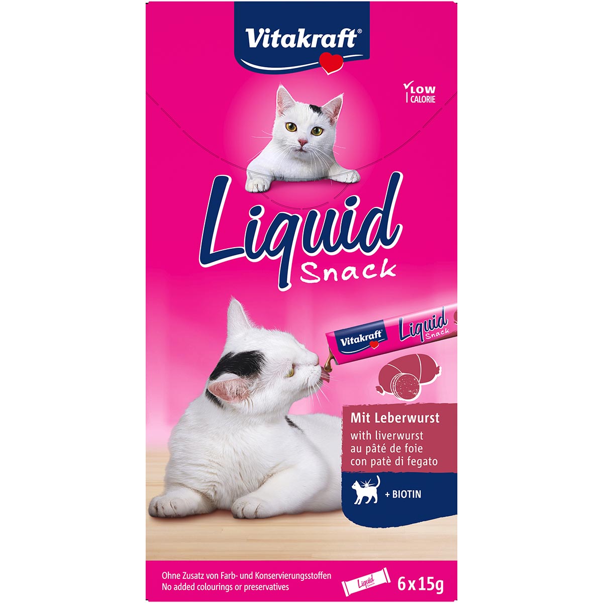 Vitakraft LiquidSnack Leberwurst+Biotin 6 Stk kaufen
