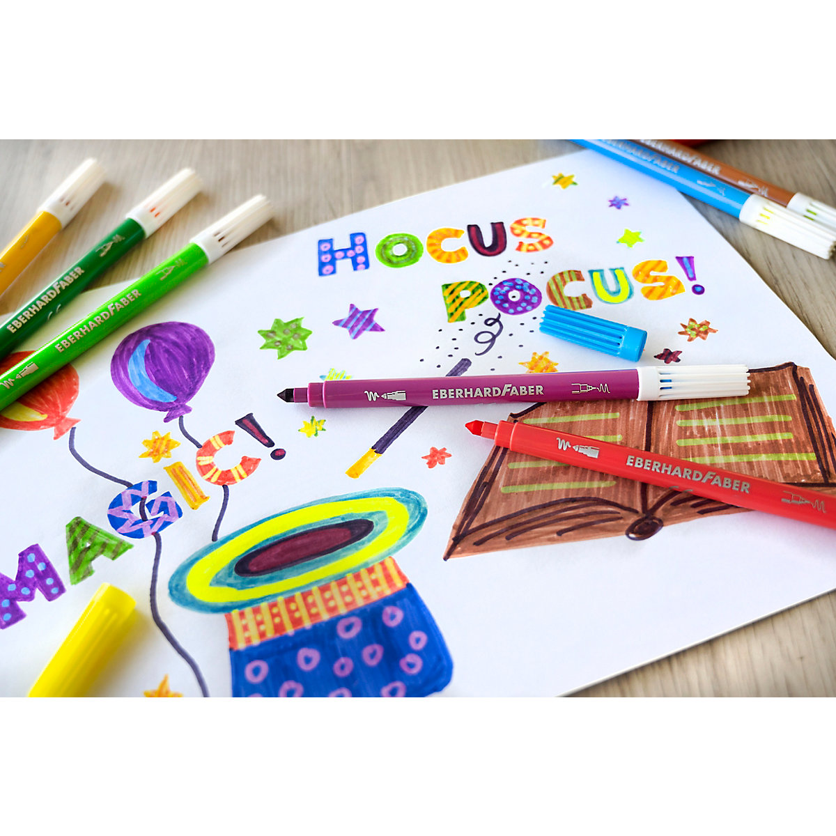 Mini Kids Zaubermarker, 9 & 1 Farben