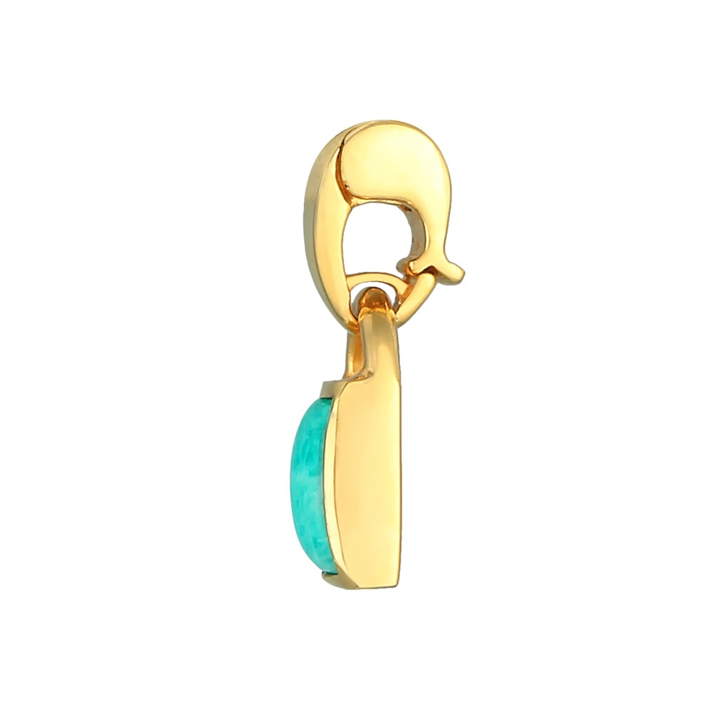 Elli Elli Pendentif Tendance vintage de la pierre amazonite pour dames en argent sterl Pendentif