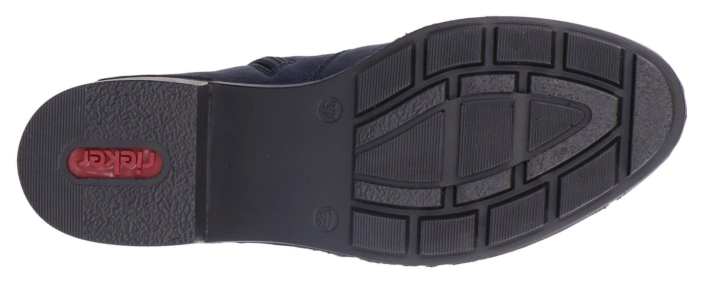 Rieker Stiefelette mit Zierriemchen aus Lackmaterial