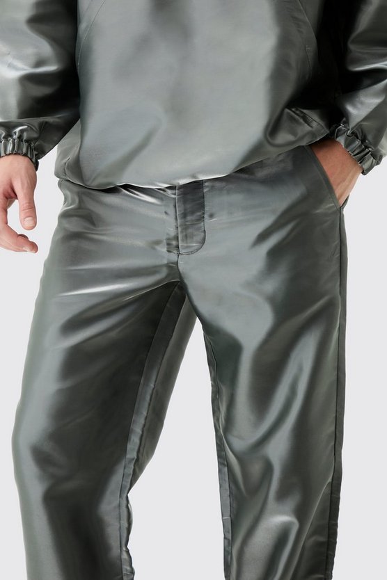 Metallic Nylon Cargohose