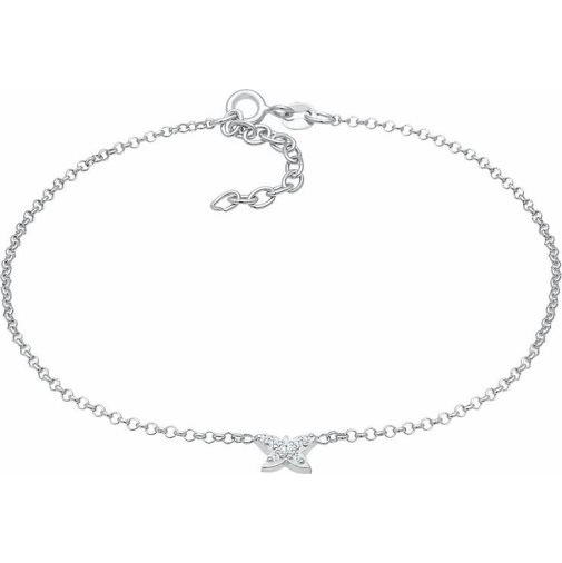 Elli Fußschmuck Kinder Schmetterling Zirkonia Hübsch 925 Silber