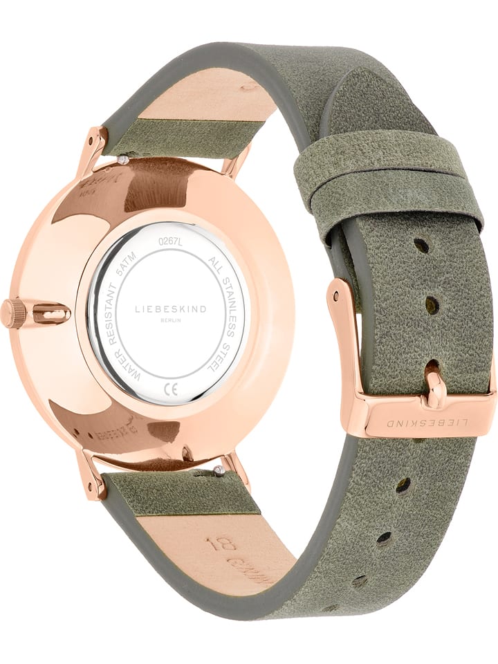 Liebeskind Quarzuhr in Grün/ Roségold günstig kaufen onesize
