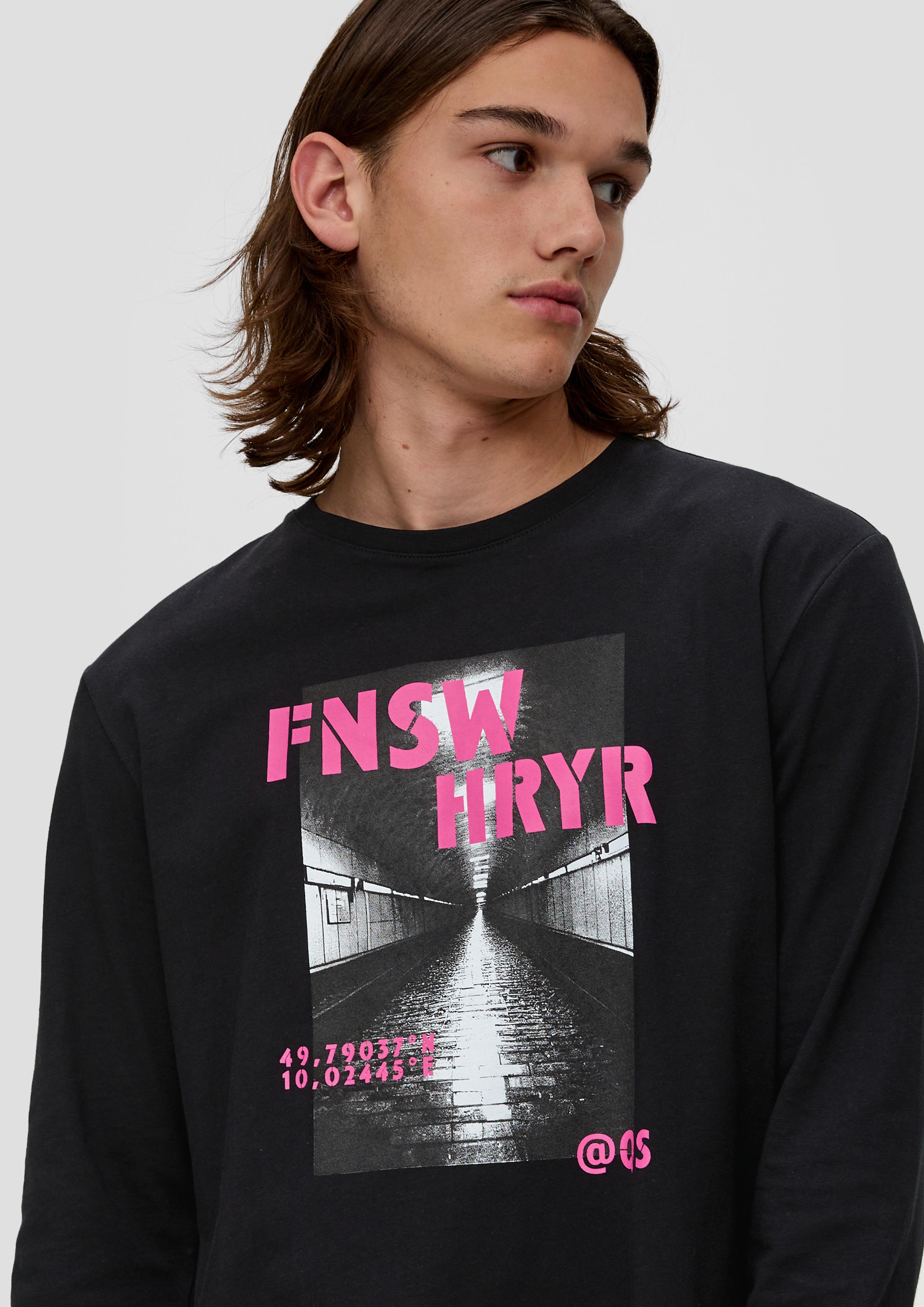 Longsleeve mit Front- und Rückenprint  2138576-99D0