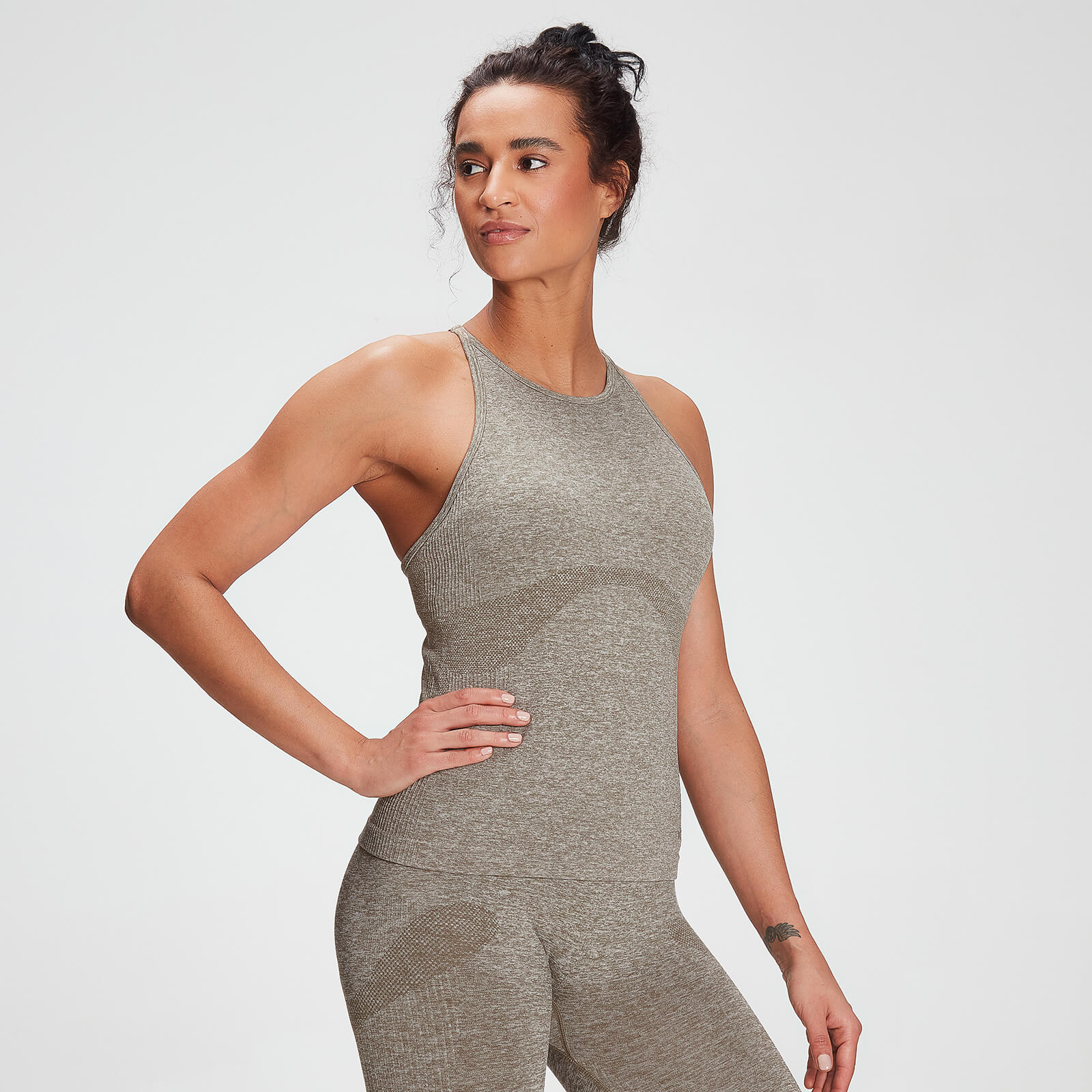 Débardeur d’entraînement sans coutures MP pour femmes – Taupe