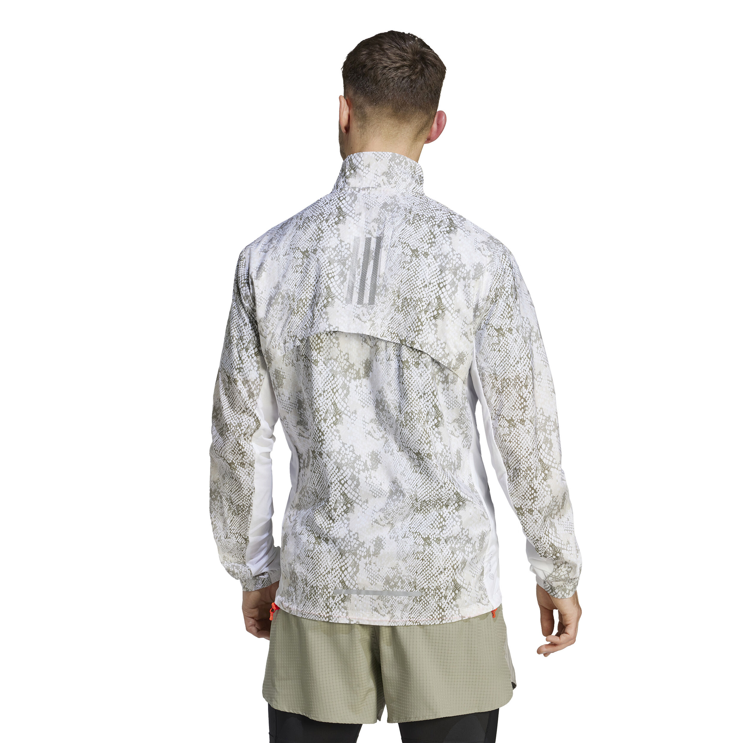 Marathon Laufjacke Herren - Weiß, Grau
