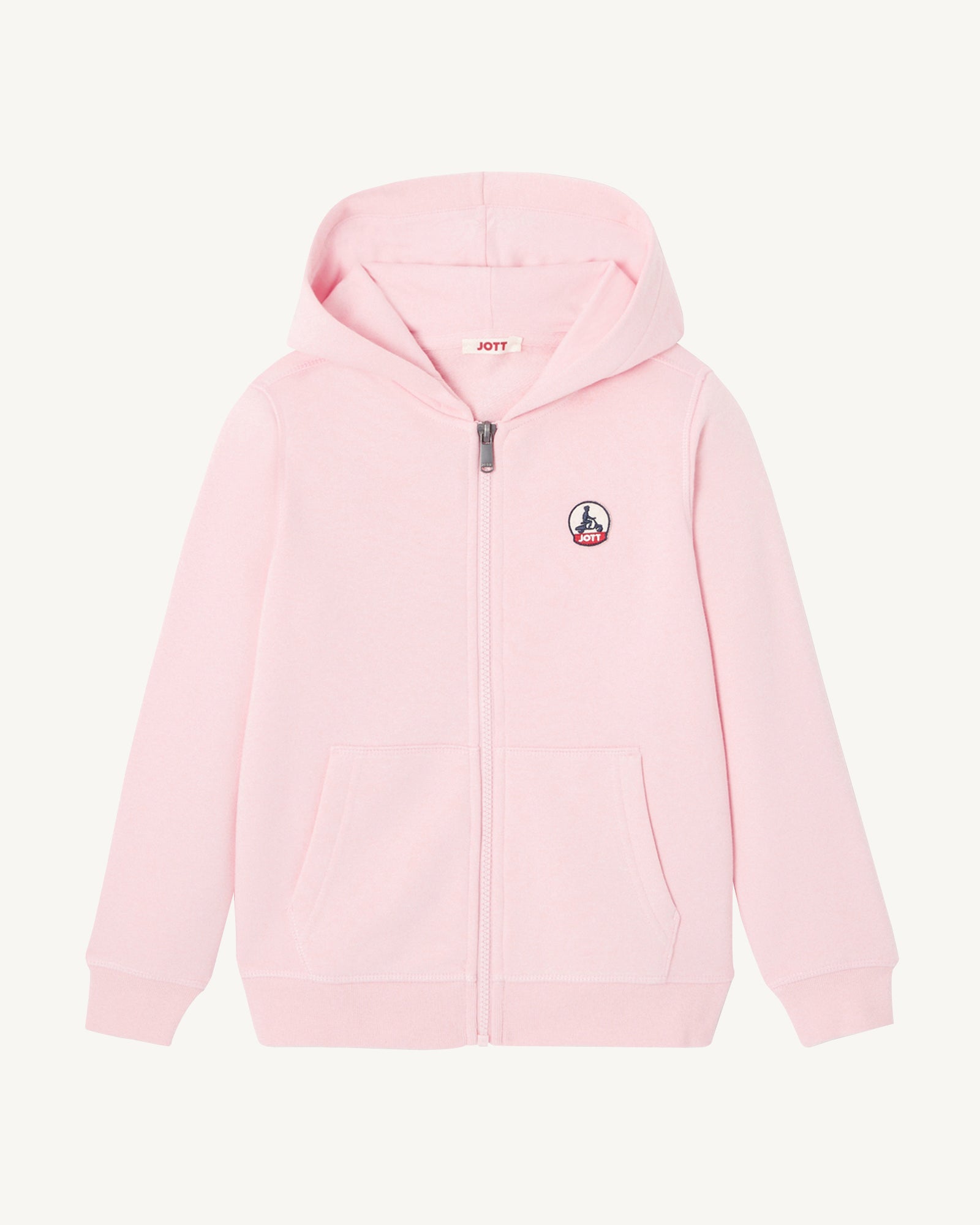 Sweat à capuche enfant en coton biologique Rose pêche Tijuana
