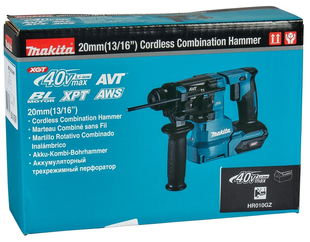 Makita HR010GZ Kombihammer SDS-Plus 40V Max (ohne Akkus und Ladegerät)