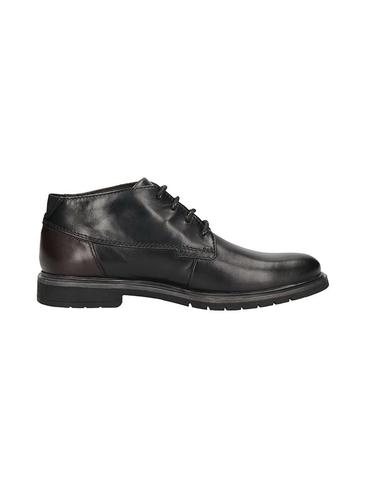 Bugatti Leder-Boots in Schwarz günstig kaufen
