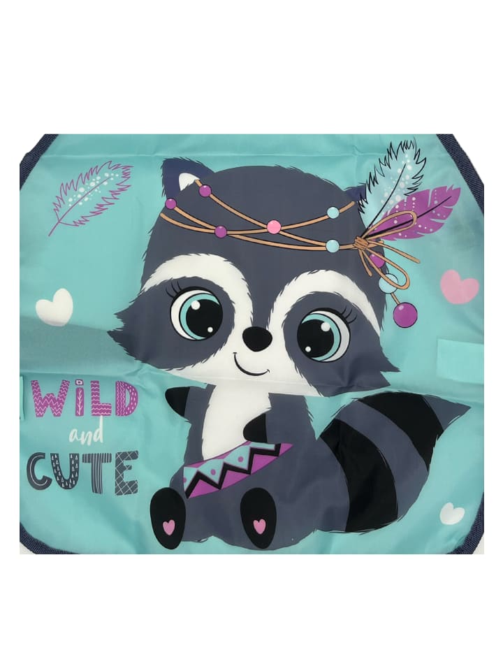 Yuhu.kids Malschürze Waschbär in Türkis günstig kaufen onesize