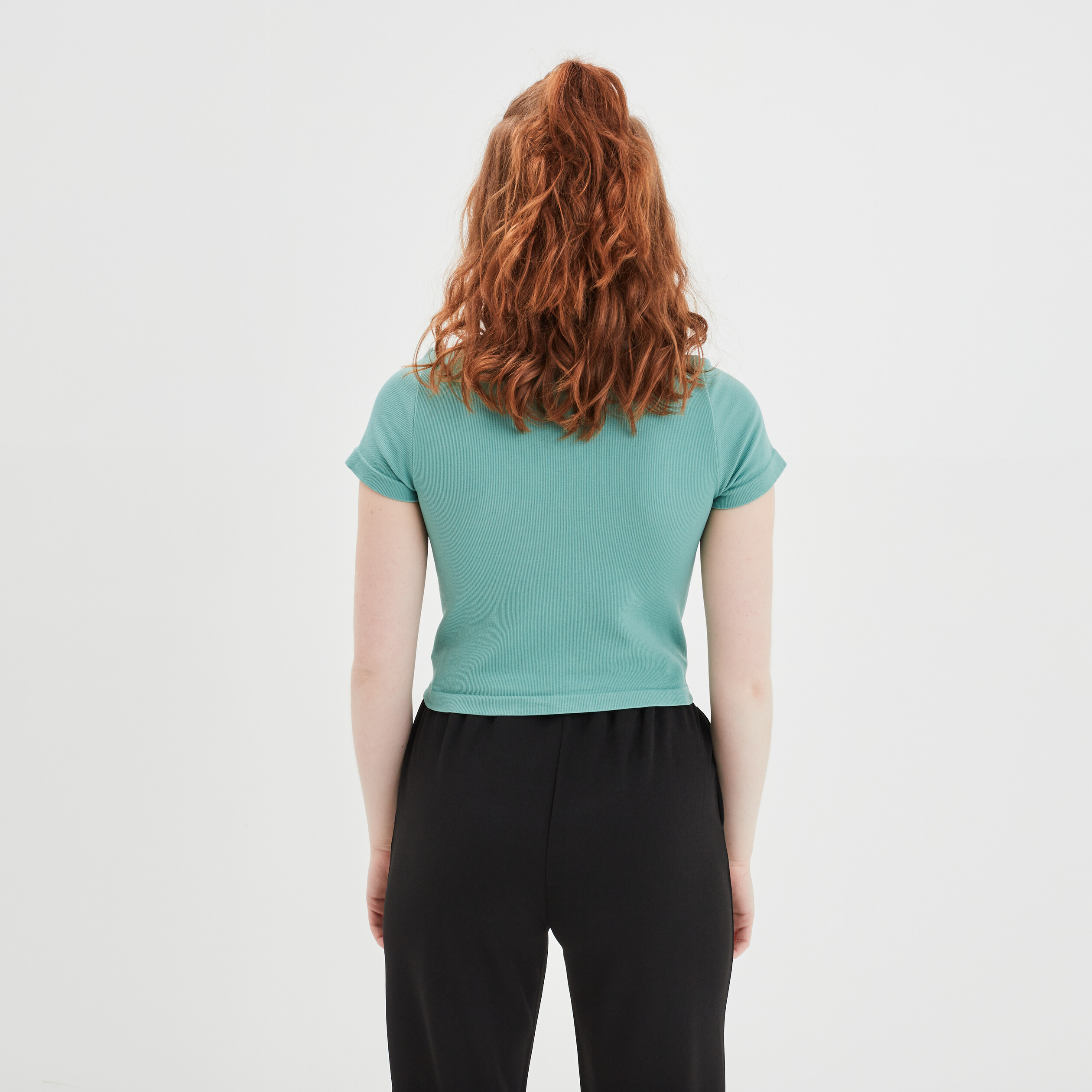 T-shirt manches courtes vert femme | La Halle