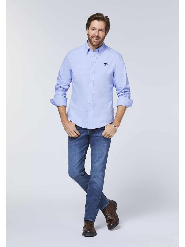 Polo Sylt Hemd in Blau günstig kaufen