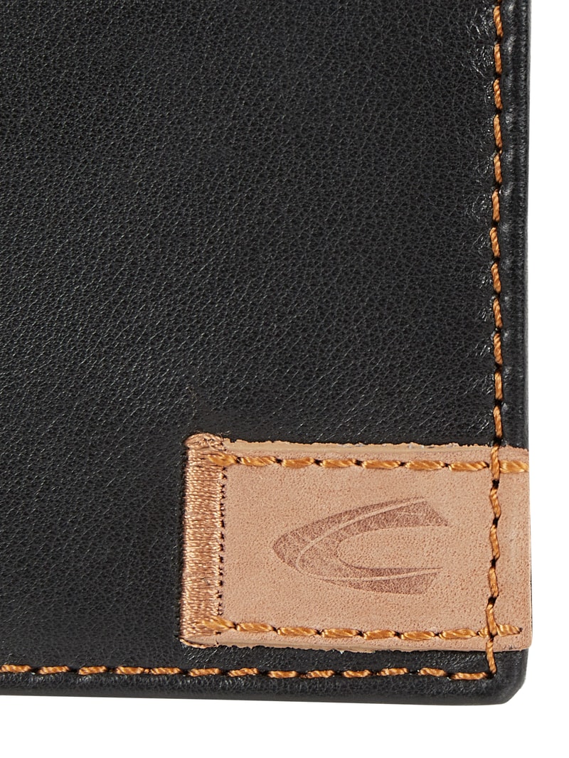 Portmonee aus Leder in schwarz