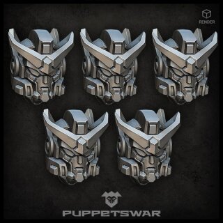 Mech Soldier helmets (5)