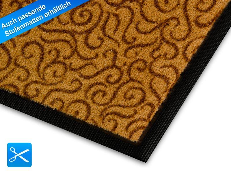 Eingangsmatte Floordirekt STEP Brasil Beige Polyamid, PVC 900 x 1500 mm