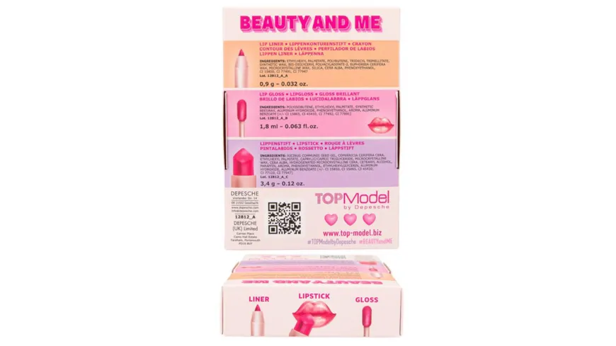 TOPModel Lippen Trio BEAUTY and ME