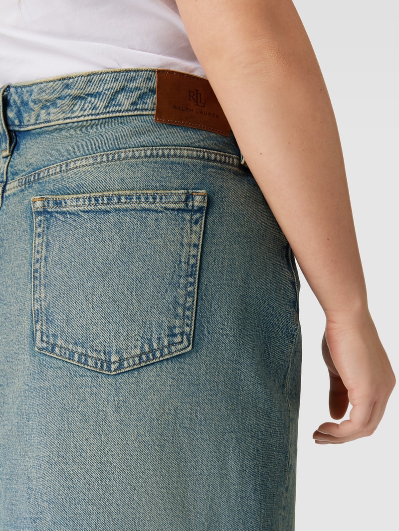 PLUS SIZE Jeansrock mit Gehschlitz Modell 'DANIELA' in jeans