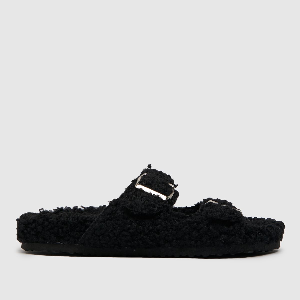 Schuh Haven – Svarta tofflor med borgspänne