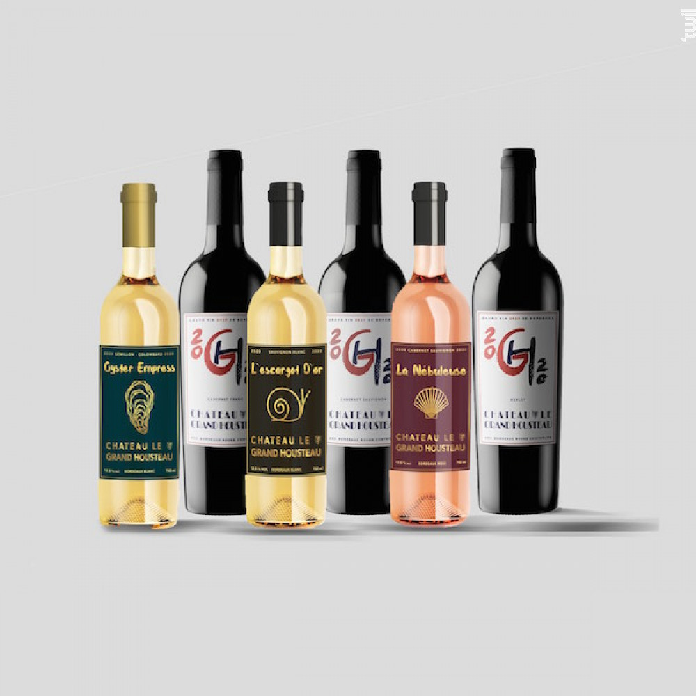 Coffret Château Le Grand Housteau Château le Grand Housteau Vin Rouge●Bordeaux 2020 450cl