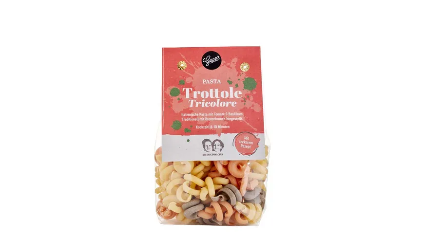 Gepp's Pasta Trottole Tricolore Tomate & Basilikum 250 g