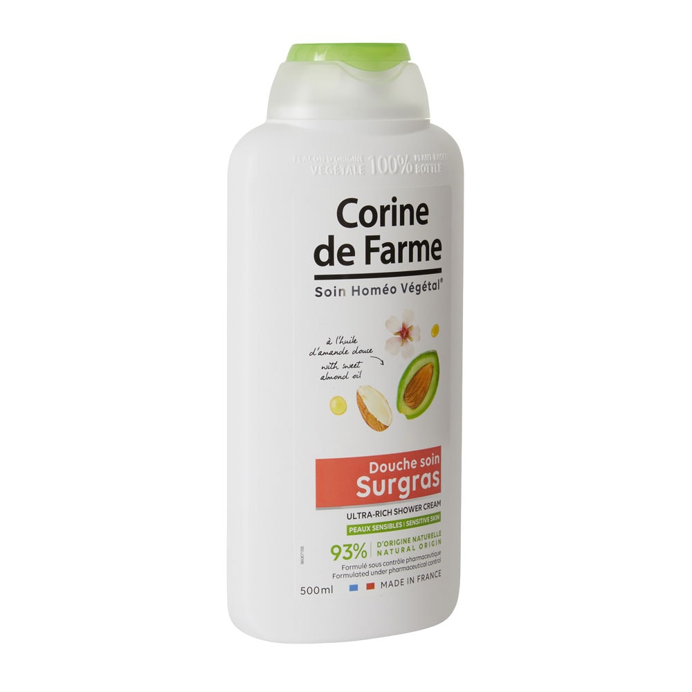 corine de farme Douche soin Surgras à l'Huile d'Amande Douce Gel Douche