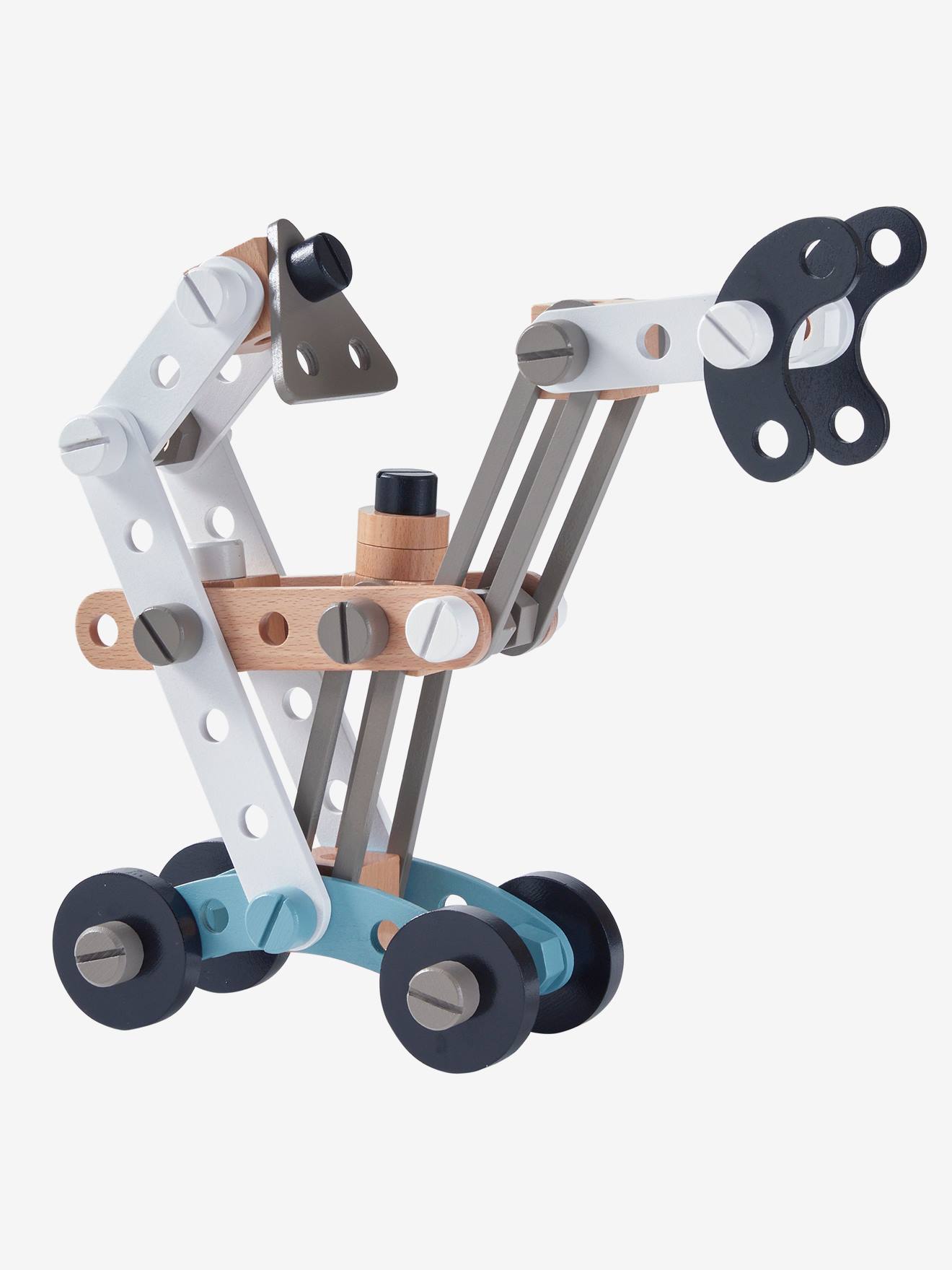 Coffret multi-constructions en bois FSC® multicolore