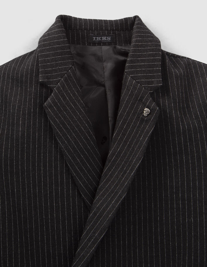 Veste de costume grise à rayures tennis garçon