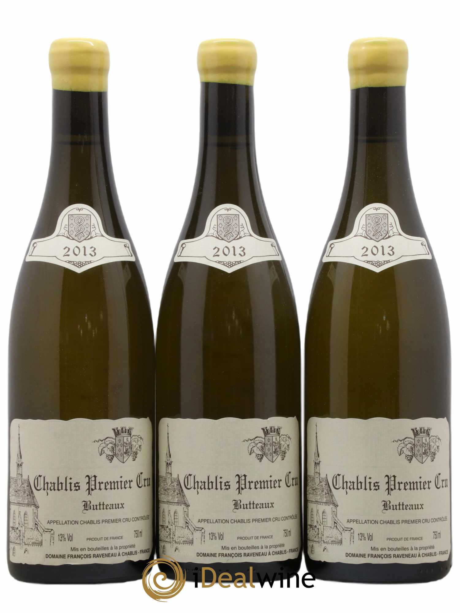 Chablis 1er Cru Butteaux Raveneau (Domaine)  2013 - Lot de 3 Bouteilles