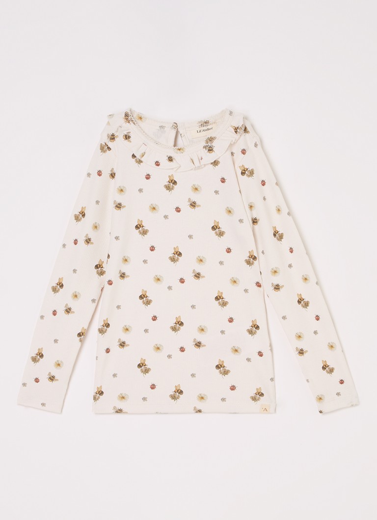 Lil' Atelier NMFLavo Tricou cu mânecă lungă din amestec de bumbac organic