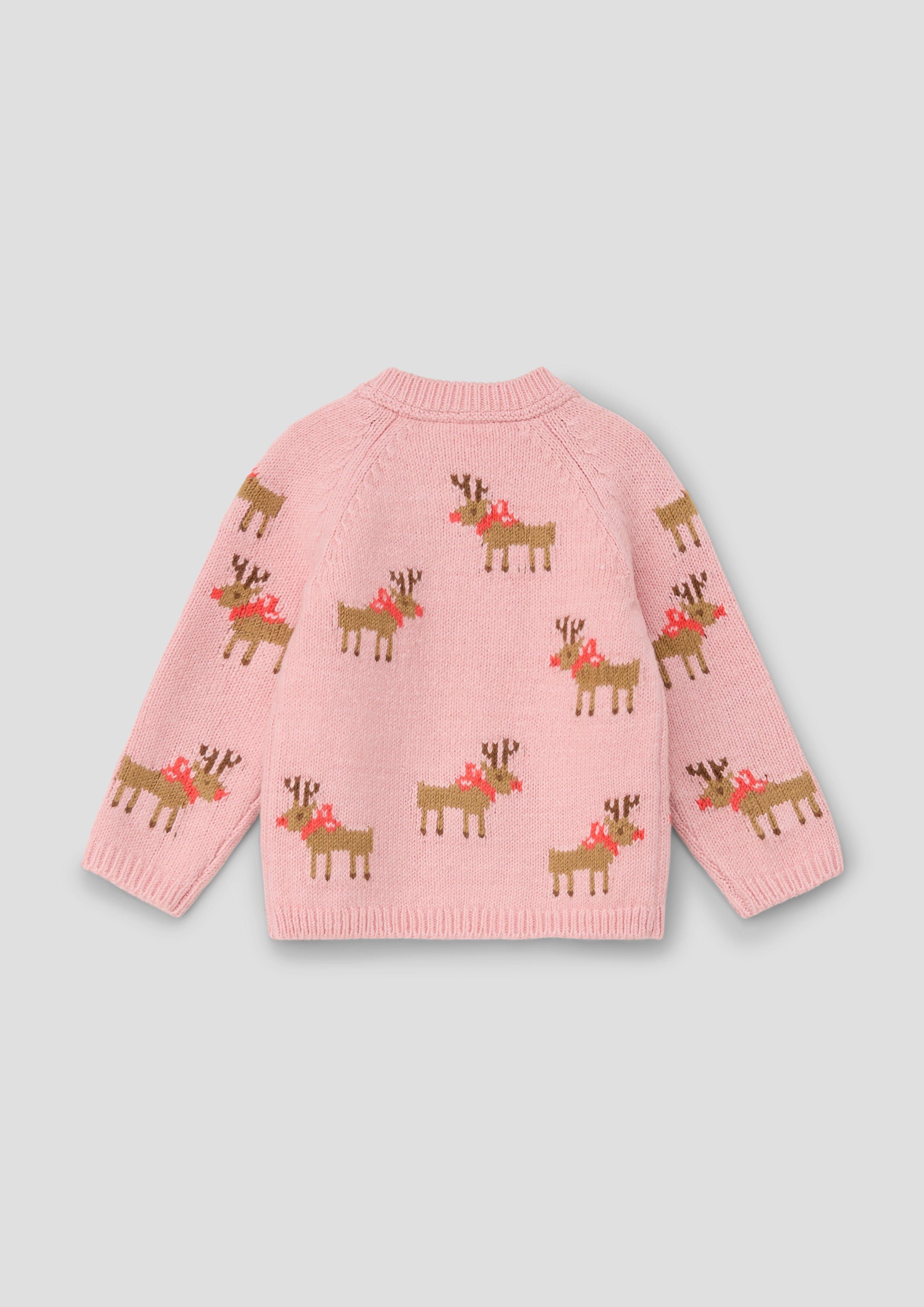 Strickpullover mit Rentier-Muster  2138880-42X5